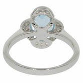 Sterling Silver Semi Mount Ring Setting OV 9X7mm White Topaz N0184PJC1968R - Syzjewelry